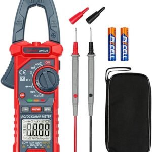 AstroAI Digital Clamp Meter Multimeter 4000 Counts Auto-ranging Amp Tester Measuring AC/DC Voltage & Current, Resistance, Capacitance, Frequency, Continuity, Live Wire Test, NCV Detection